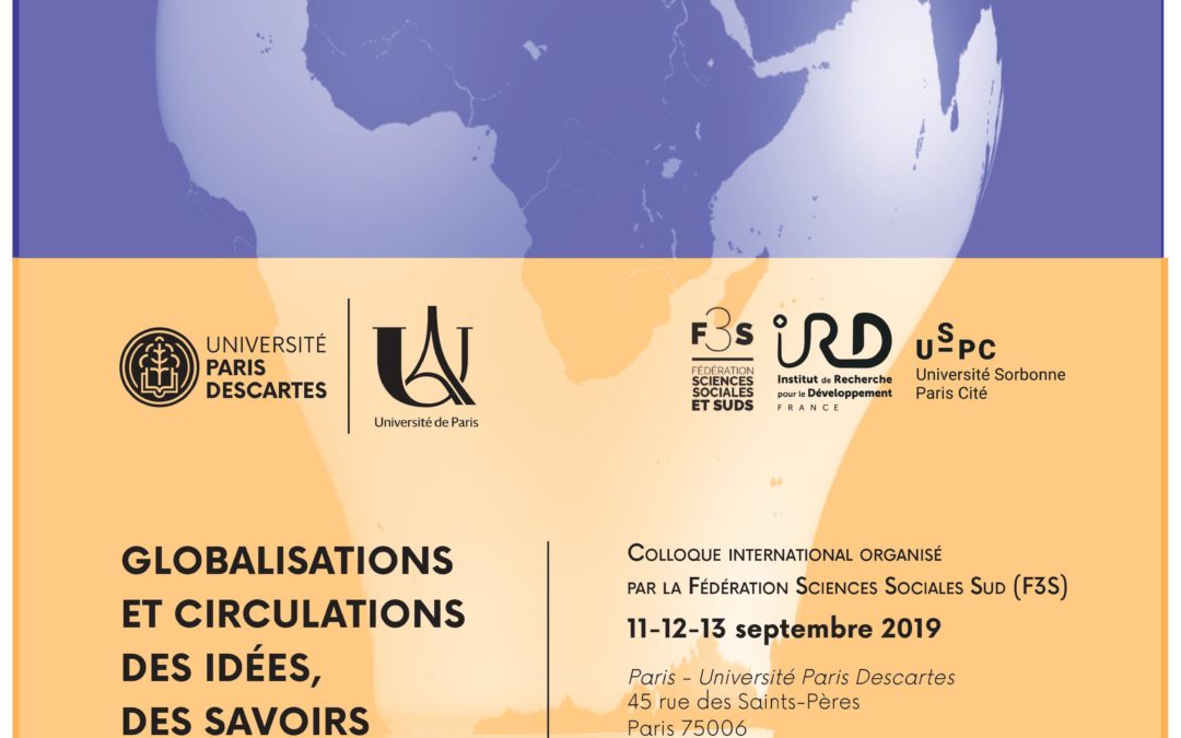 11-12-13 Septembre 2019 – Colloque : “Globalisations et circulations des idées, des savoirs et des normes”