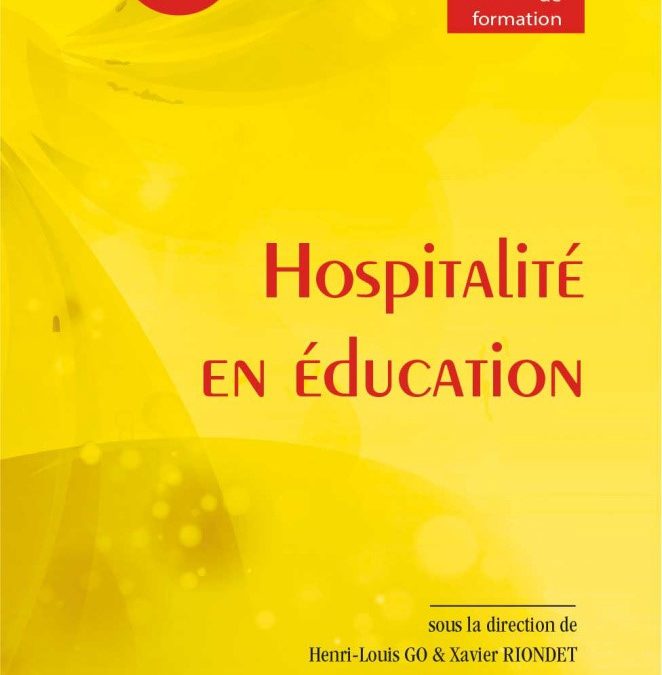 Parution – Anne Ruolt dans “Hospitalité en éducation”