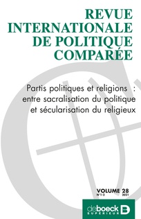 Parution – Philippe Portier : “Partis politiques et religions : entre sacralisation du politique et sécularisation du religieux”