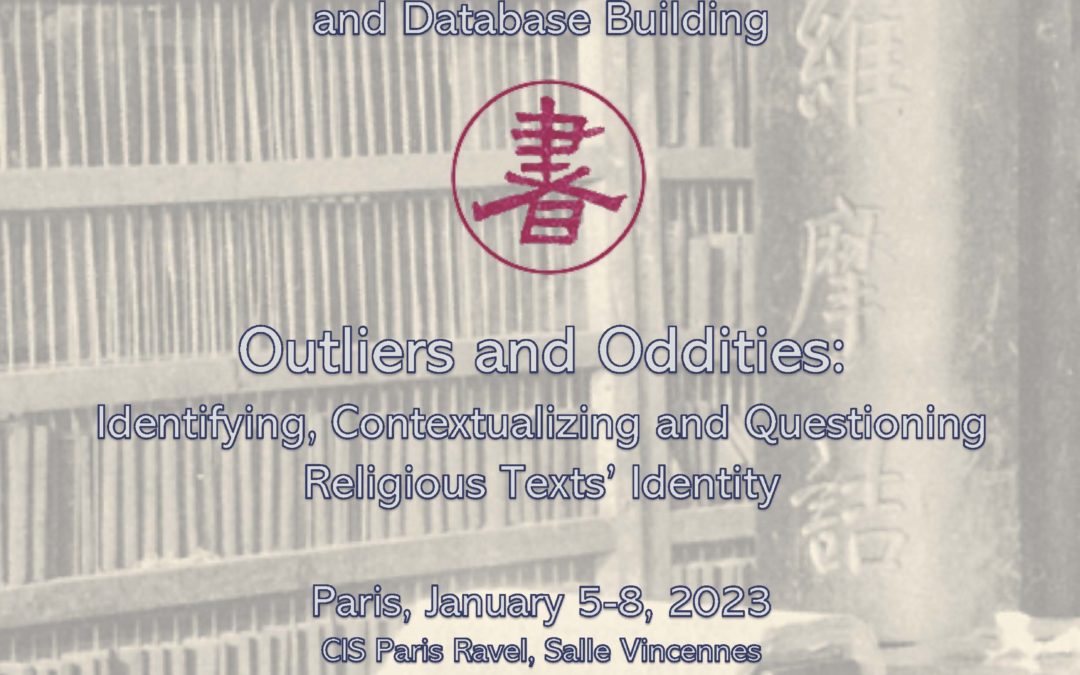 Atelier – Vincent Goossaert : “Outliers and Oddities : Identifying, Contextualizing and Questioning Religious Texts’ Identity” – 5 au 8 janvier 2023
